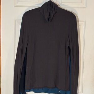 Elie Tahari Brown Cowl Neck Sweater size M